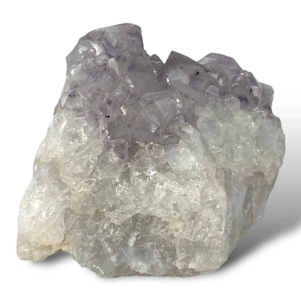 2.88 LB Natural Rough Raw Amethyst Crystal Cluster Reiki Tea Light Candle Holder